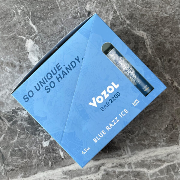 Vozol Bar 2200 Blue Razz Ice vape