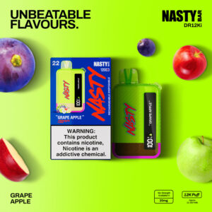 NASTY Bar DR12Ki Grape Apple 💨 ‣ Disposable Vape ‣ 15€👍