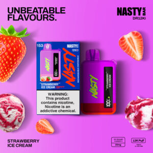 NASTY Bar DR12Ki Strawberry Ice Cream 💨 ‣ Vape ‣ 15€👍